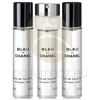 Chanel - Bleu de Chanel férfi 60ml parfüm szett utántöltő 